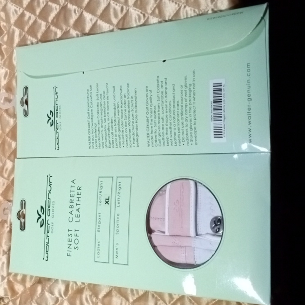🏌️‍♀️ WALTER GENUIN GOLF GLOVE *NWOT* 💗🤍 Left:XL Women $25 each